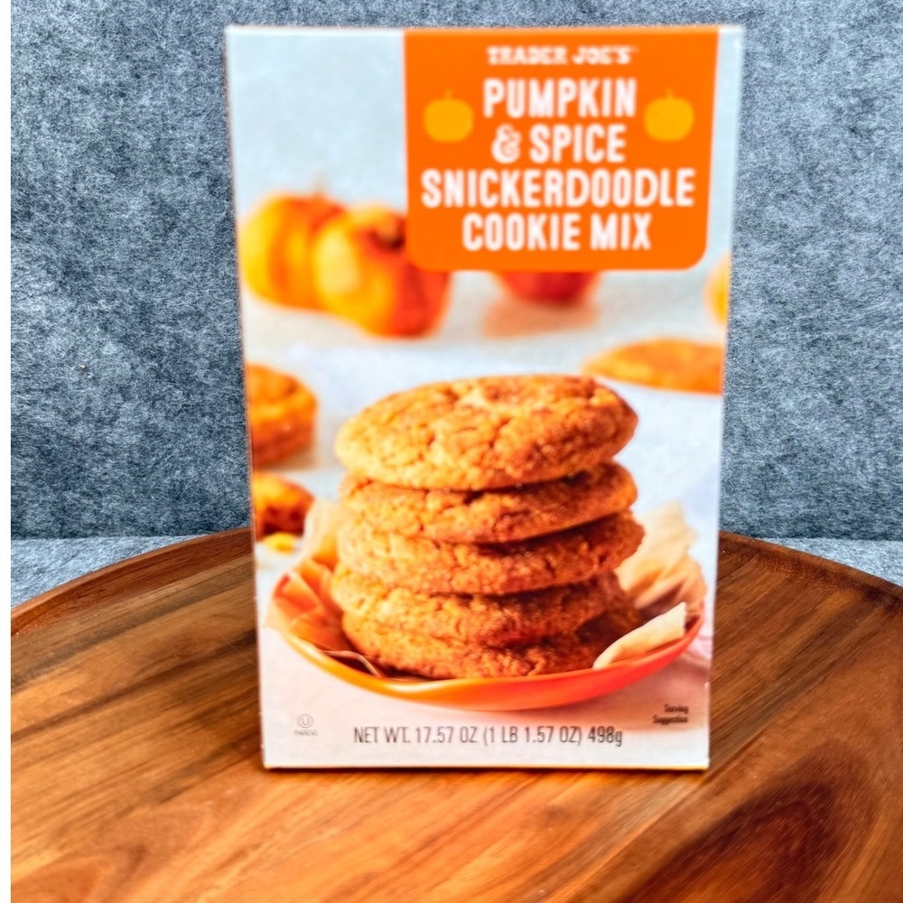 Trader Joes Pumpkin & Spice Snickerdoodle Cookie Mix 17.5 oz Seasonal Baking New